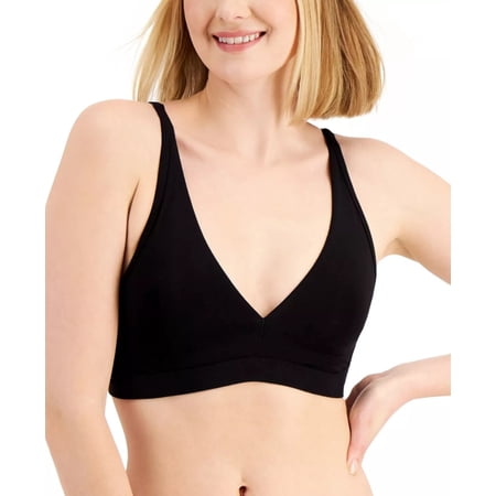 Alfani Intimates Women's Essential Unlined Bralette, Black Small