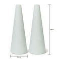thumbnail image 2 of FloraCraft Foam 2 Piece Cone 2.8 inch x 5.8 inch White, 2 of 2