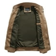 thumbnail image 3 of TACVASEN Mens Comfortable Cotton Jacket Outdoor Hiking Coat Autumn Jackt Khaki 2XL, 3 of 7