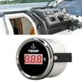 thumbnail image 4 of Water Temperature Gauge, Digital Temp Gauge Multiple Sensor Signals Red Backlit 52mm  For Car RV Truck Boat, 4 of 8