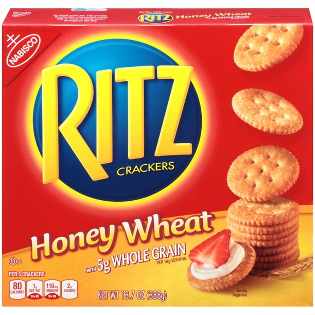 Nabisco Ritz Honey Wheat with Whole Grain Crackers, 13.7 Oz.