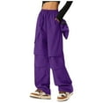 thumbnail image 1 of Salopette à Jambe Grand pour Femme à Séchage Rapide - Taille Élastique, Multiples Poches, Imperméable - Pantalon de Randonnée Extérieur, 1 of 3
