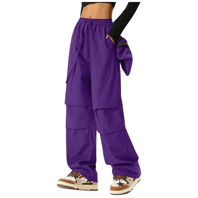 Salopette à Séchage Rapide pour Femmes à Jambes Larges - Taille Élastique, Multiples Poches, Imperméable - Pantalon de Randonnée en Plein Air