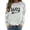 Light Gray, variant on Halloween Sweatshirt for Women Hoodless Sweatshirt for Comfort and Casual Fall Winter Style Wardrobe for Stylish Daily Wear Orange L