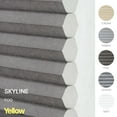 thumbnail image 6 of Yellow Blinds Cordless Light Filtering Honeycomb Cellular Shade Skyline Fog - 23.75"W X 64"H, 6 of 9
