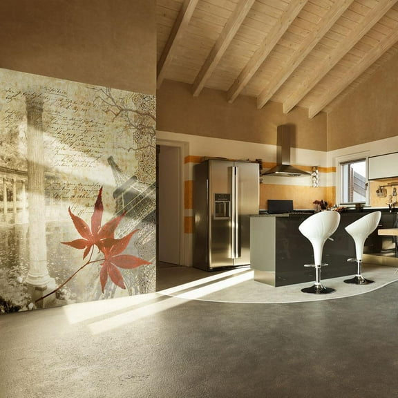 Tiptophomedecor Cityscape Wallpaper Wall Mural - Autumn And Paris