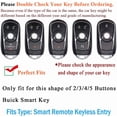 thumbnail image 2 of 2 3 4 5 Buttons Key Fob Cover Fit for Buick Regal 2018 2019 Lacrosse Encore Envision Enclave GL8 Keyless Smart Key Protector Shell with Keyring, 2 of 8