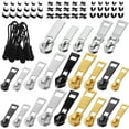 thumbnail image 1 of 1 Set Zipper Repair Kit Zipper Pull Replacement Zipper Stops Zipper Repair Parts Zipper Replacement Zipper Fix, 1 of 5