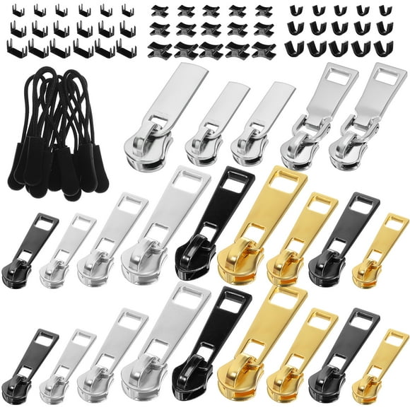 1 Set Zipper Repair Kit Zipper Pull Replacement Zipper Stops Zipper Repair Parts Zipper Replacement Zipper Fix