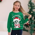 thumbnail image 3 of Aideaone Girls Boys Christmas Sweatshirts Unisex Funny Xmas Print Pullover Inner Fleece Long Sleeve Top Shirt 5-12 Years, 3 of 7