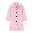 thumbnail image 6 of Chbgutlmr Baby Clothes Winter Fleece Overcoats Kids Hooded Button up Thick Warm Thermal Long Outwear, 6 of 8