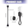 thumbnail image 5 of Compactly Type C to Type C Keychain Charger Cable 60W Fast Charging Wire with Lanyard for Phone 15 S24 Note 20 Phones, 5 of 13