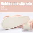 thumbnail image 4 of Women's Fuzzy Slippers House Slippers Cross Band Slippers Indoor Outdoor Soft Plush on Open Toe Slippers, 4 of 7