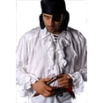 thumbnail image 2 of The Pirate Dressing C1006 Captain Charles Vane Shirt- White - Large, 2 of 3