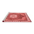 thumbnail image 2 of Ahgly Company Machine Washable Indoor Rectangle Abstract Red Modern Area Rugs, 6' x 9', 2 of 4