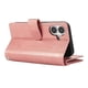 thumbnail image 4 of For iPhone 17 Case Split Leather Magnetic Wallet Phone Protector with Wrist Strap - Coffee, 4 of 5