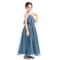 thumbnail image 2 of Ekidsbridal A-Line Ruffle Chiffon Flower Girl Dresses Birthday Party Gown Father Daughter Dance 192 4, 2 of 6