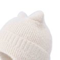 thumbnail image 5 of Splozh Baby Winter Hats Childrens Hat Cute Cat Ears Boys and Girls Baby Outdoor Warm Plush Ear Pullover Hat Beige,One Size, 5 of 5