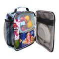 thumbnail image 4 of Haosy Blue Black White Marble Reusable Lunch Box Men/Women Insulated Lunch Bag for School Picnic Travel, 4 of 6