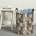 thumbnail image 6 of Honeii Cartoon Bear Print Laundry Hamper Basket,Baby Nursery Woven Storage Basket for Toys Bin,Pillows,Blankets,Clothes-, 6 of 6