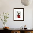 thumbnail image 4 of Deer in Ski Sweater, Animals Framed Art Print Wall Art by Fab Funky Sold by Art.Com, 4 of 6