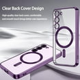 thumbnail image 5 of Samsung Galaxy S23 Plus Case Diamond Platinum Collection Hybrid Bumper Protective Phone Case, Soft, Sleek Protection, Slim Design, Matte Finish - Purple, 5 of 5