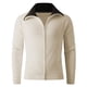 thumbnail image 1 of Ceisia Men's Slim-Fit Color-Blocked Zipper Knit Cardigan Multi-Solid for Spring Gift, 1 of 9