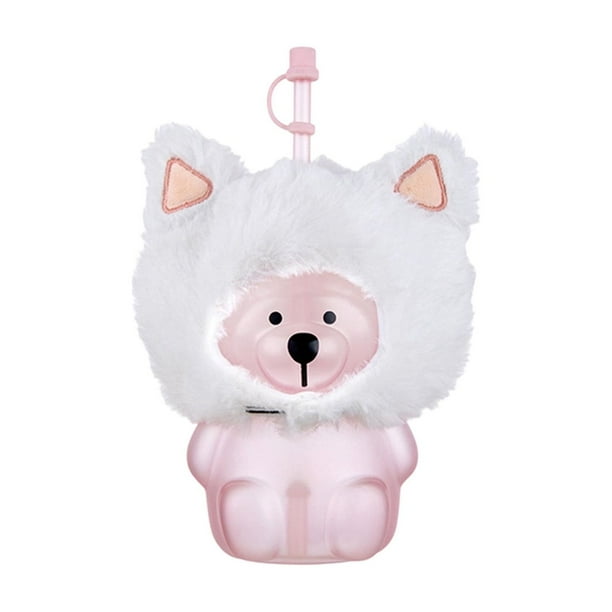 Pisexur Batería de cocina Bonita taza de oso de aproximadamente 17 oz, taza personalizada de invierno para el hogar, ideal para usar con un gorro suave. para la cocina del hogar
