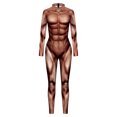 thumbnail image 3 of Combinaison Imprimée Numérique cosplay muscle Humain Halloween pour Hommes, 3 of 5