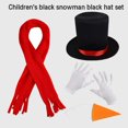 thumbnail image 3 of HLONK Ensemble de Costume de Jeu de Rôle Chapeau et Foulard pour Enfants, 3 of 10