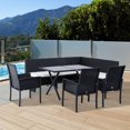 thumbnail image 1 of Outsunny 7pcs extérieur canapé en rotin et table à manger, 1 of 1