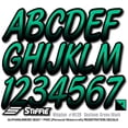 thumbnail image 5 of STIFFIE Whipline Sea foam Green / Black 3" Alpha-Numeric Identification Custom Kit Registration Numbers & Letters Marine Stickers Decals for Boats & Personal Watercraft PWC, 5 of 9