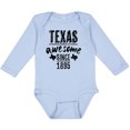 thumbnail image 3 of Inktastic Texas Awesome Since 1895 Boys or Girls Long Sleeve Baby Bodysuit, 3 of 5