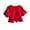 Red, variant on Loopsun Toddler Girls Summer Tops, Children Solid Loose Girl Ruffle Sleeve Round Neck Blouses Top Blue 3-4 Years