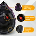 thumbnail image 2 of Oryxearth Motocross Dirt Bike Helmet, Off-Road Motorcycle & ATV Helmet with Goggles Gloves, Purple, M, 2 of 8