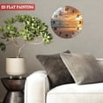 thumbnail image 5 of 12 Inch Sunset on The Beach with Sea View Silent Wall Clock, Round Glass Wall Clock, Suitable for Living Room Bedroom, Room Decoration(Battery Not Included), 30cm, 5 of 8