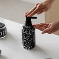 thumbnail image 5 of Dowbom Marble Pattern Soap Dispenser, Ceramic Lotion Dispenser for Bathroom, Shampoo, 5 of 6