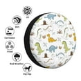 thumbnail image 4 of Fotbe Dinosaur Funda de Llanta de Repuesto con Estampado, Engrosada, Ajuste Universal para Jeep, Remolque, RV, SUV, Camión-15 inch, 4 of 6