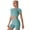 Dark Green, variant on Women Workout Sets Yoga Outfits, Short Sleeve Crop Top + High Waisted Running Short Pants Gym Clothes Tracksuit, 2-Piece S Hot Pink