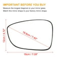 thumbnail image 3 of Unique Bargains 1 Pcs Car Left Side Heated Mirror Glass Replacement with Backing Plate for Honda Accord 2018-2021, 3 of 7