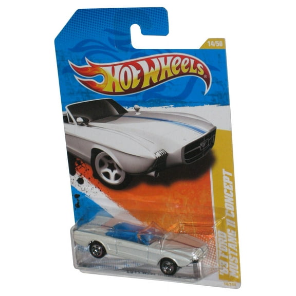 Hot Wheels 2011 New Models White '63 Ford Mustang Concept Toy Car 14/244