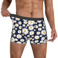 thumbnail image 2 of Kdxio Men's Boxer Briefs with Daisy Floral Print - Comfortable and Breathable Underwear for Everyday Wear, 2 of 7