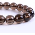 thumbnail image 2 of Bracelet Extensible Unisexe en Perles Rondes de 10 mm en Quartz Fumé Naturel, 2 of 2