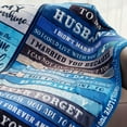 thumbnail image 3 of Gifts for Fathers Day for Husband from Daughter, Birthday Gifts for Husband Who Wants Nothing, Husband Soft Throw Blanket from Wife, Christmas Bday Present for Husband from Sons Size 50"x60", 3 of 5