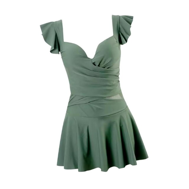Traje de baño para mujer, moderno, ligero, con escote en V profundo, de una pieza, para playa, vacaciones, viajes, piscina, fiesta en la playa, spa. SG