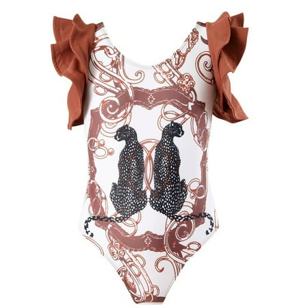 YTDSCS Kids Toddler Girls One Pieces Swimsuits Summer Halter Bikini Bathing Suit for Baby Summer Swimsuit for Girls 2-12T