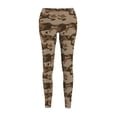 thumbnail image 2 of Woodland Brown Camo Women's Casual Leggings - Camo Color Code 0053, 2 of 7