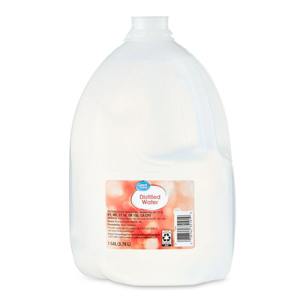 Great Value Distilled Water, 1 Gallon