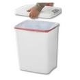 thumbnail image 4 of 7.5 Gallon Trash Can with Lid, White - Office, Kitchen, Bathroom Wastebasket, 4 of 7