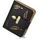 thumbnail image 1 of Cartera para Mujer, Monedero pequeño para Mujer, Cuero Plegable con Tarjetero, CashID, Monedero con Cremallera, Bolsas de Dinero con Cremallera Regalos para Mujer, niña - Negro, 1 of 5